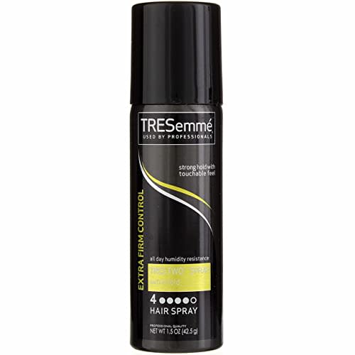 TRESemmé Tres Two Spray Hairspray, Extra-Firm Control, Strong Hold with Touchable Feel, Humidity Resistant, All Day Frizz Control, Pack of 4 – 1.5 oz each