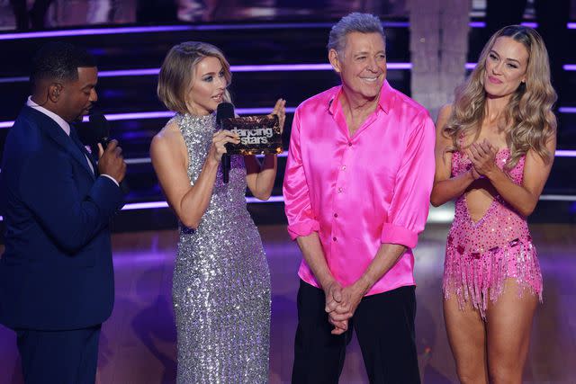 <p>Disney/Christopher Willard</p> Barry Williams and Peta Murgatroyd are eliminated on 'Dancing With the Stars'