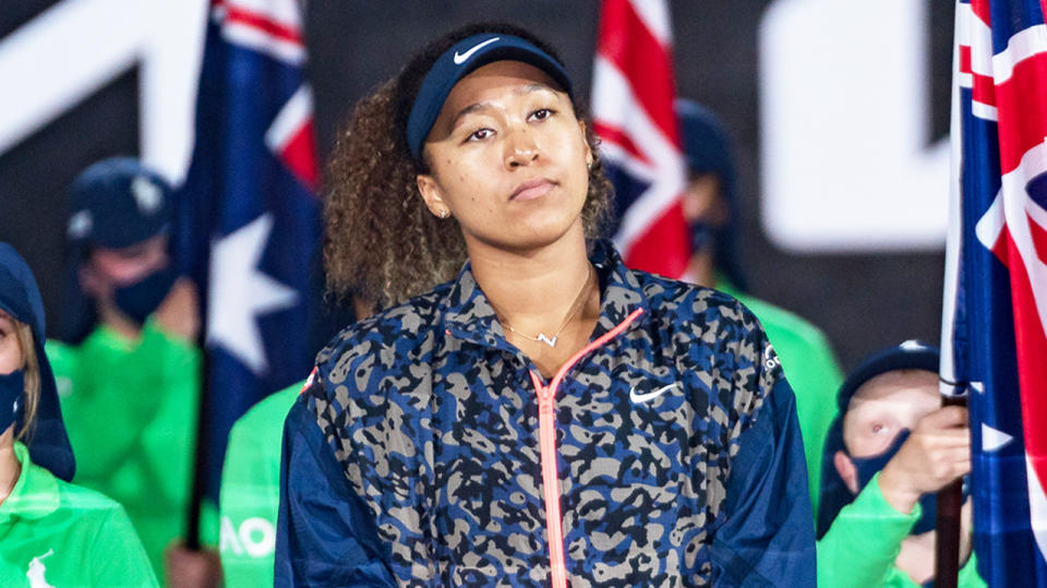 Naomi Osaka (pictured) has opened up on her mental health battle in a piece for TIME Magazine. (Getty Images)