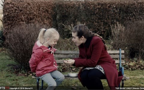 Maisie Sly and Rachel Shenton in The Silent Child - Credit: Shorts TV