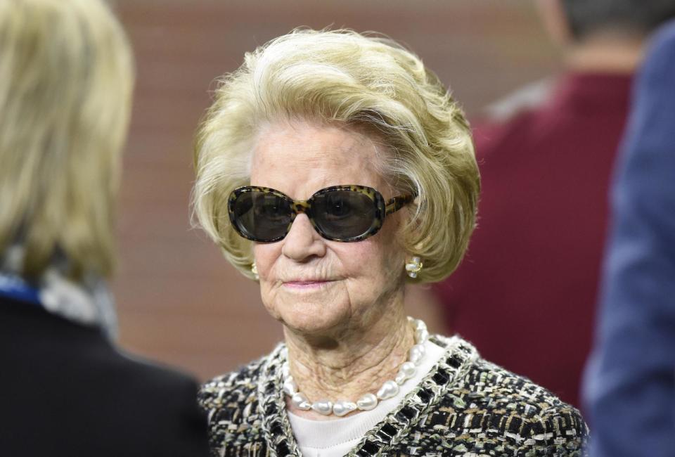 Detroit Lions owner Martha Ford reportedly asked her players to not kneel for the national anthem Sunday. (AP)