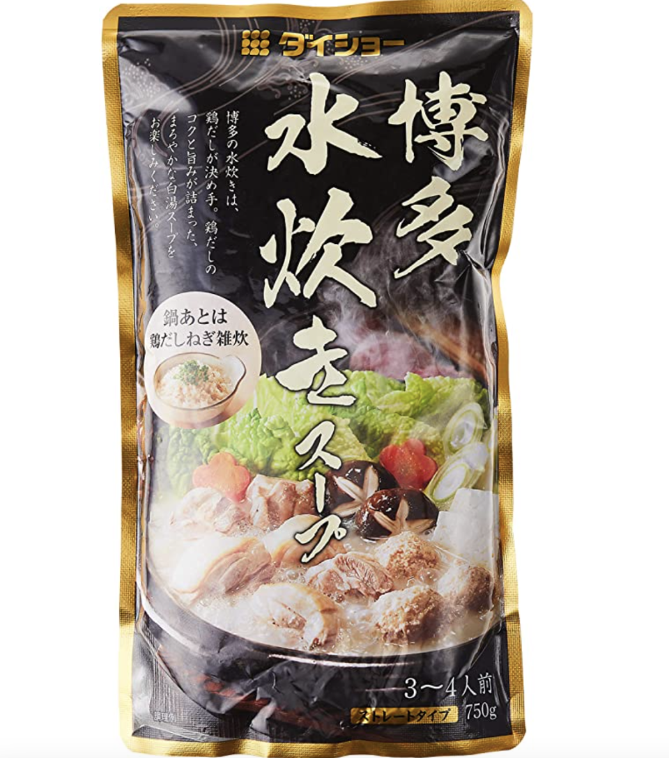 PHOTO: Amazon. Daisho Hakata Mizutaki Chicken Hot Pot Base