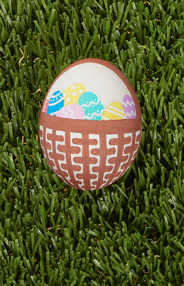 3) Basket-Inspired Easter Egg