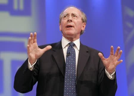 Conservative party leader Malcolm Rifkind addresses the annual party conference in Blackpool, northern England in this file photo taken October 3, 2005. REUTERS/Ian Hodgson