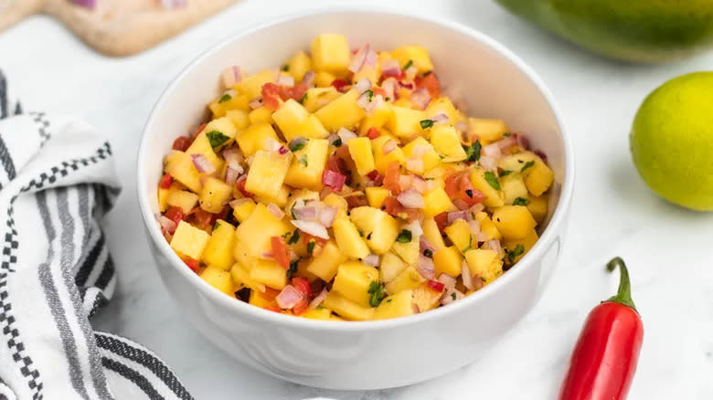 Mango fruit salsa