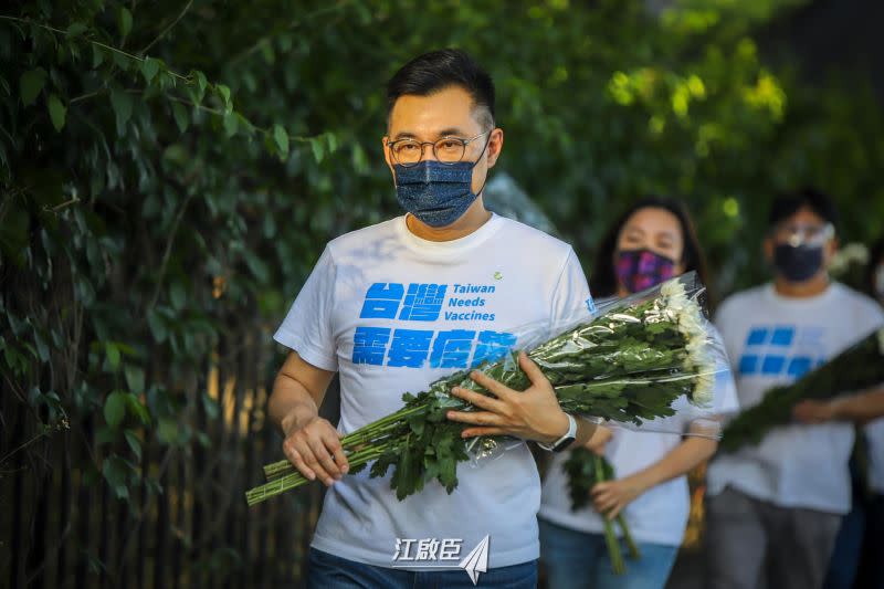 ▲國民黨主席江啟臣今（22）痛批，美日捐贈疫苗是拿500多條人命換來的，民進黨不要拿來當作政績，還想大內宣、大外宣。（圖／資料照片）