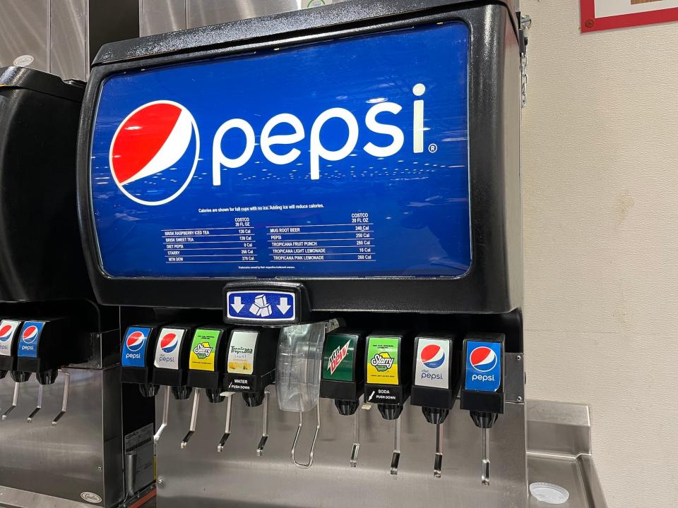 Soda at Costco in Wisconsin.