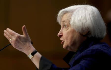 U.S. Federal Reserve Board Chairwoman Janet Yellen testifies before a Congressional Joint Economic hearing on Capitol Hill in Washington, U.S., November 17, 2016. REUTERS/Gary Cameron/File Photo