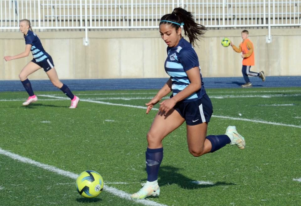 Petoskey's Annika Gandhi returns to the pitch after a breakout sophomore season and should be one of the area's best scorers once again.