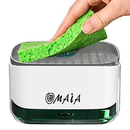 42) 2-in-1 Kitchen Soap Dispenser With Sponge Holder