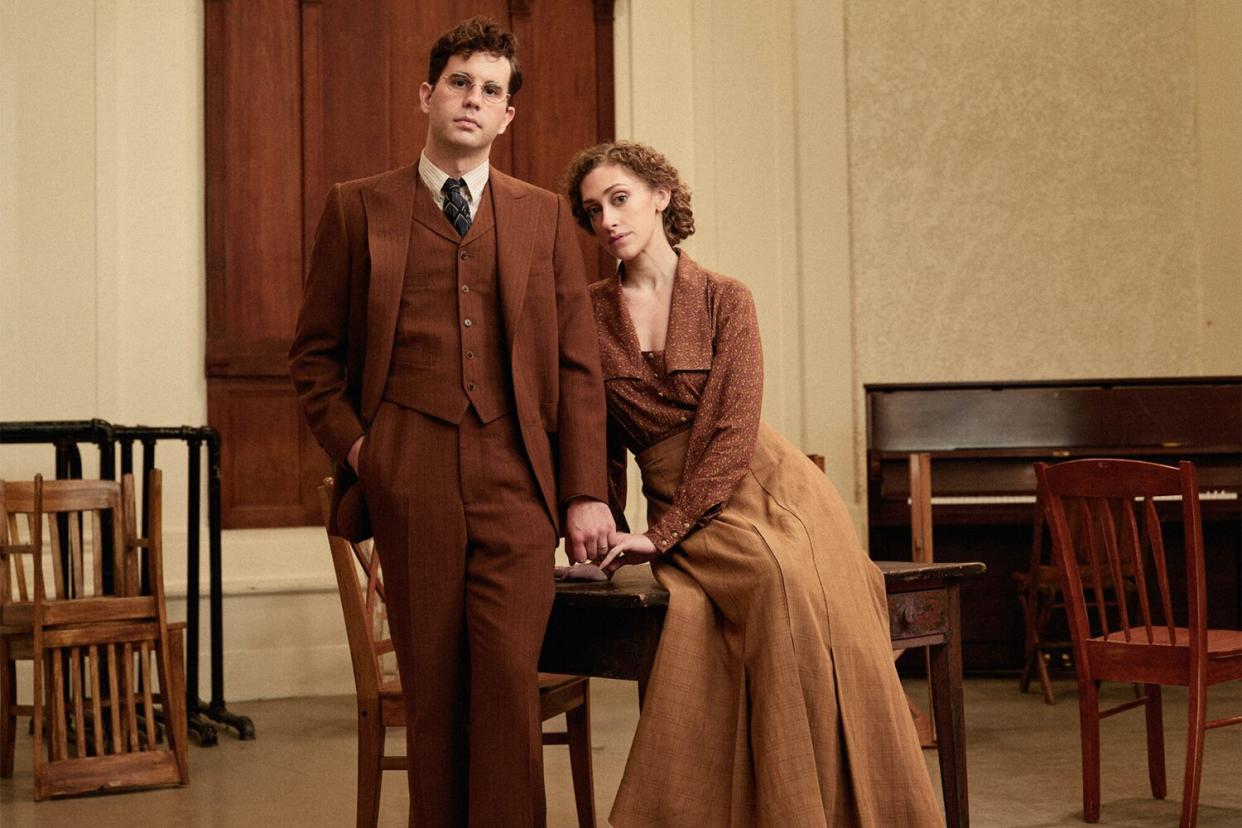 PARADE Ben Plat as ‘Leo Frank’ and Micaela Diamond as ‘Lucille Frank.’ Photo credit Emilio Madrid