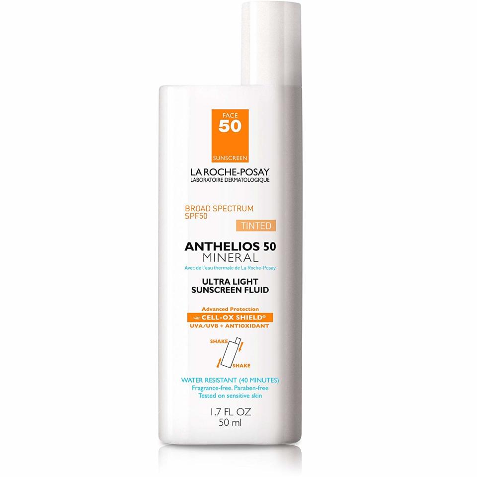 La Roche-Posay Anthelios Tinted Mineral Ultra-Light Fluid Broad Spectrum SPF 50 (Credit: Amazon)