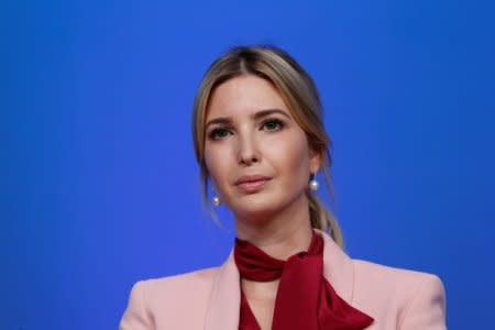 FILE PHOTO: Ivanka Trump attends women's entrepreneurship event during the IMF/World Bank annual meetings in Washington, U.S., October 14, 2017.      REUTERS/Yuri Gripas/File Photo