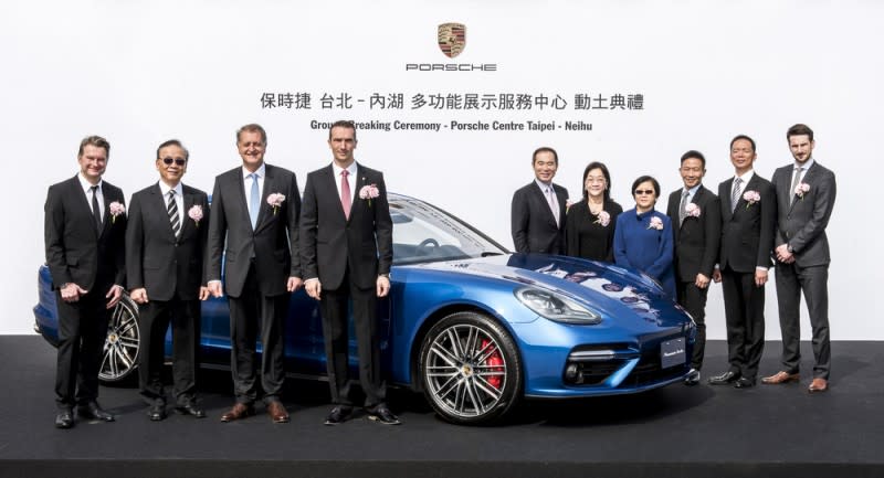 ▲為宣示持續深耕台灣，全新Porsche台北內湖多功能展示服務中心也在稍早舉辦動土典禮。