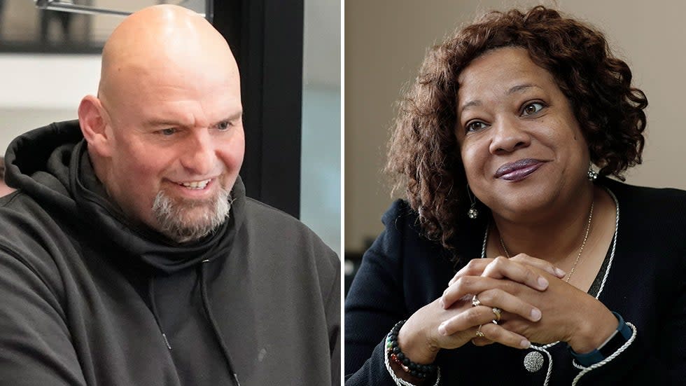 John Fetterman and Erica Smith