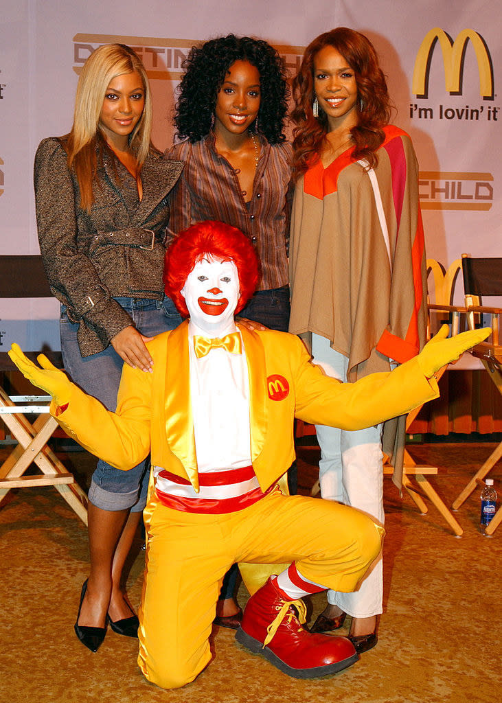 Destiny's Child with Ronald McDonald