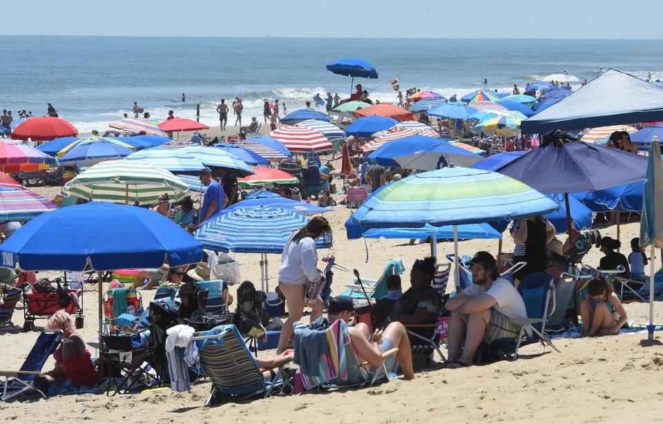 Memorial Day Weekend in Rehoboth Beach brought big crowds to the town's boardwalk and beach on Sunday, May 29, 2022.