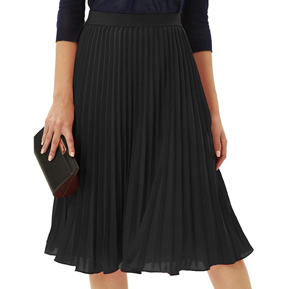 kelly/katie plated skirt trend