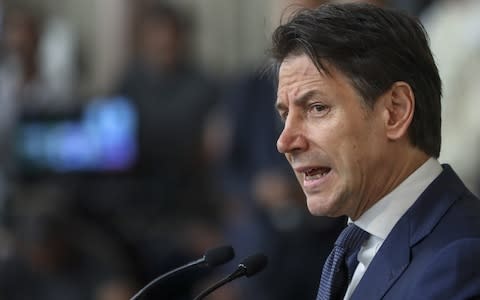 Giuseppe Conte - Credit: Alessia Pierdomenico/&nbsp;Bloomberg