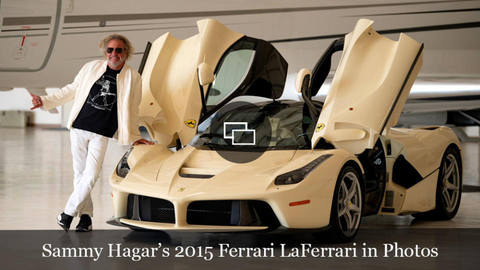 Sammy Hagar with his 2015 LaFerrari.