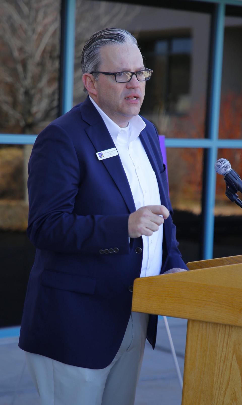 San Juan College Vice President Boomer Appleman says college officials hope to have the school's new student health center open by the fall of 2025.