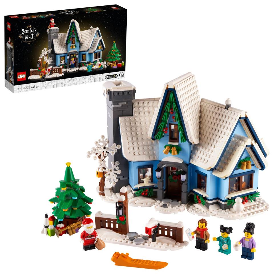 <p>Ideal for LEGO lovers, this fun festive set includes 1445 bricks and comes packed with seasonal details. It's certain to provide endless hours of fun.</p><p><a class="link " href="https://www.johnlewis.com/lego-creator-expert-10293-santa-s-visit/p6005577" rel="nofollow noopener" target="_blank" data-ylk="slk:BUY NOW, £79.99;elm:context_link;itc:0;sec:content-canvas">BUY NOW, £79.99</a></p>