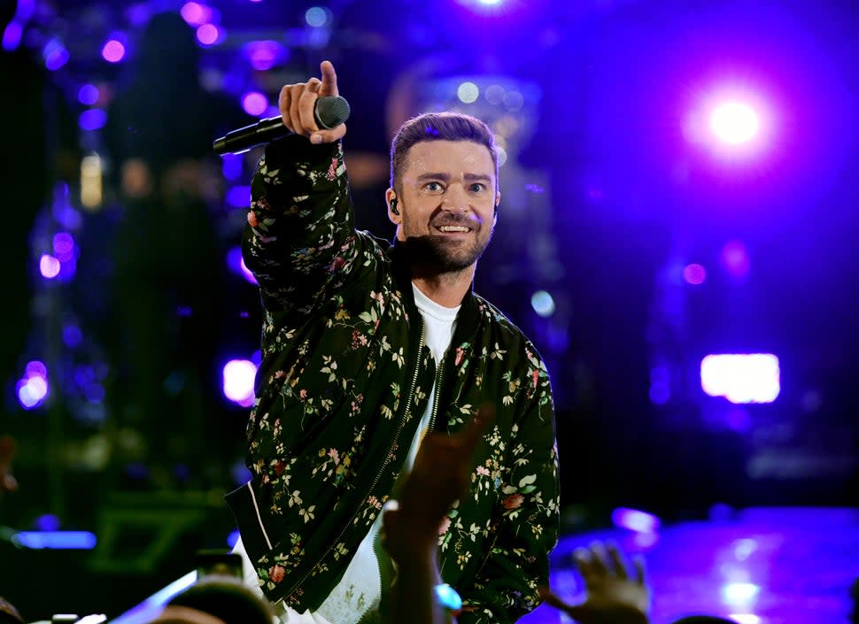 Justin Timberlake performs onstage during the 2018 iHeartRadio Music Festival at T-Mobile Arena on September 22, 2018 in Las Vegas, Nevada.