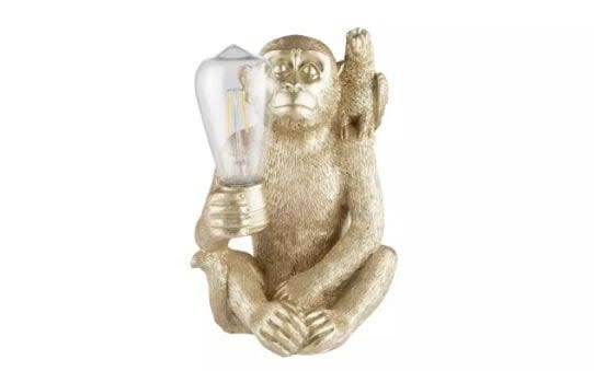 argos home wilderness solar monkey led light 