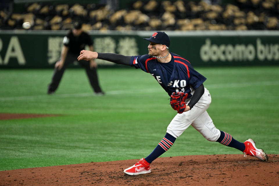 經典賽捷克隊Martin Schneider。（Photo by Kenta Harada/Getty Images）