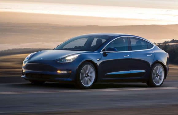 Image of a Tesla Model 3.