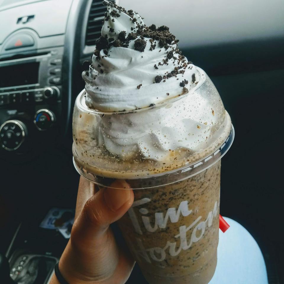 Tim Hortons frozen coffee drink