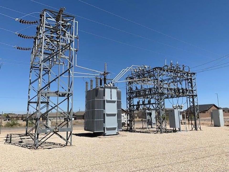 Xcel Energy donated surplus substation components to South Plains College. [Photo provided by Xcel Energy]