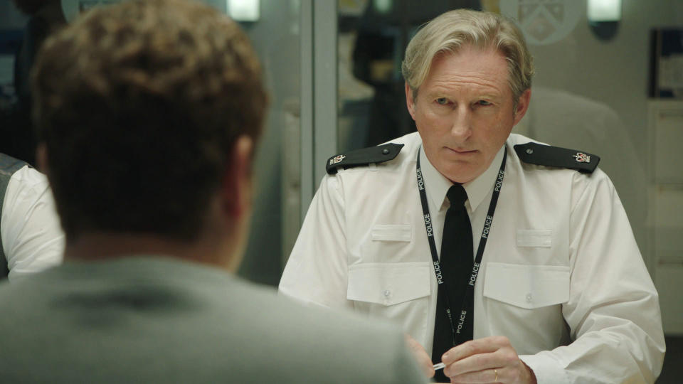 Programme Name: Line of Duty S6 - TX: 11/04/2021 - Episode: Line Of Duty - Ep 4 (No. n/a) - Picture Shows:  DCI Ian Buckells (NIGEL BOYLE), Superintendent Ted Hastings (ADRIAN DUNBAR) - (C) World Productions - Photographer: Screen Grab