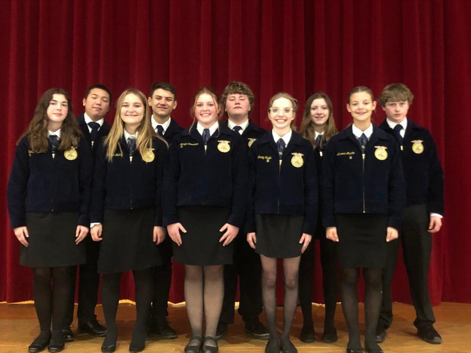 Members of the Hillsdale FFA novice parliamentary procedure team are headed to the state finals later this month.