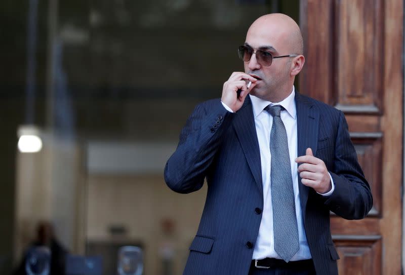 Maltese businessman Yorgen Fenech, who was arrested in connection with an investigation into the murder of journalist Daphne Caruana Galizia, leaves the Courts of Justice in Valletta