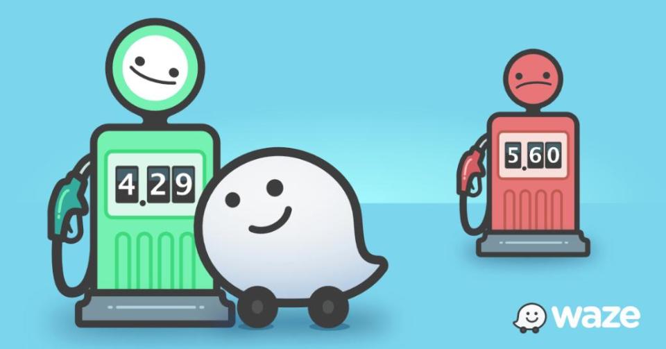 waze gas station contactless payments