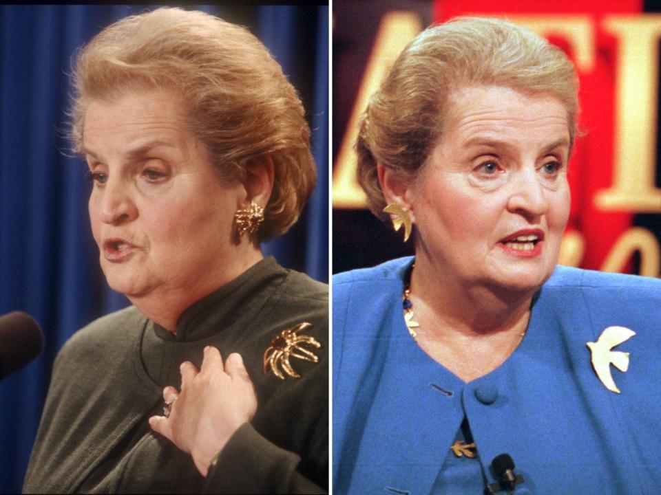 madeline albright sec of state brooches jewelry