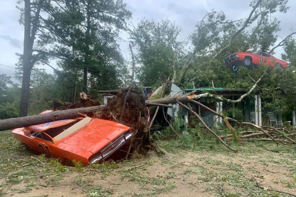 Dukes of Hazard Star John Schneider's Iconic General Lee Car Damaged in Hurricane Ida