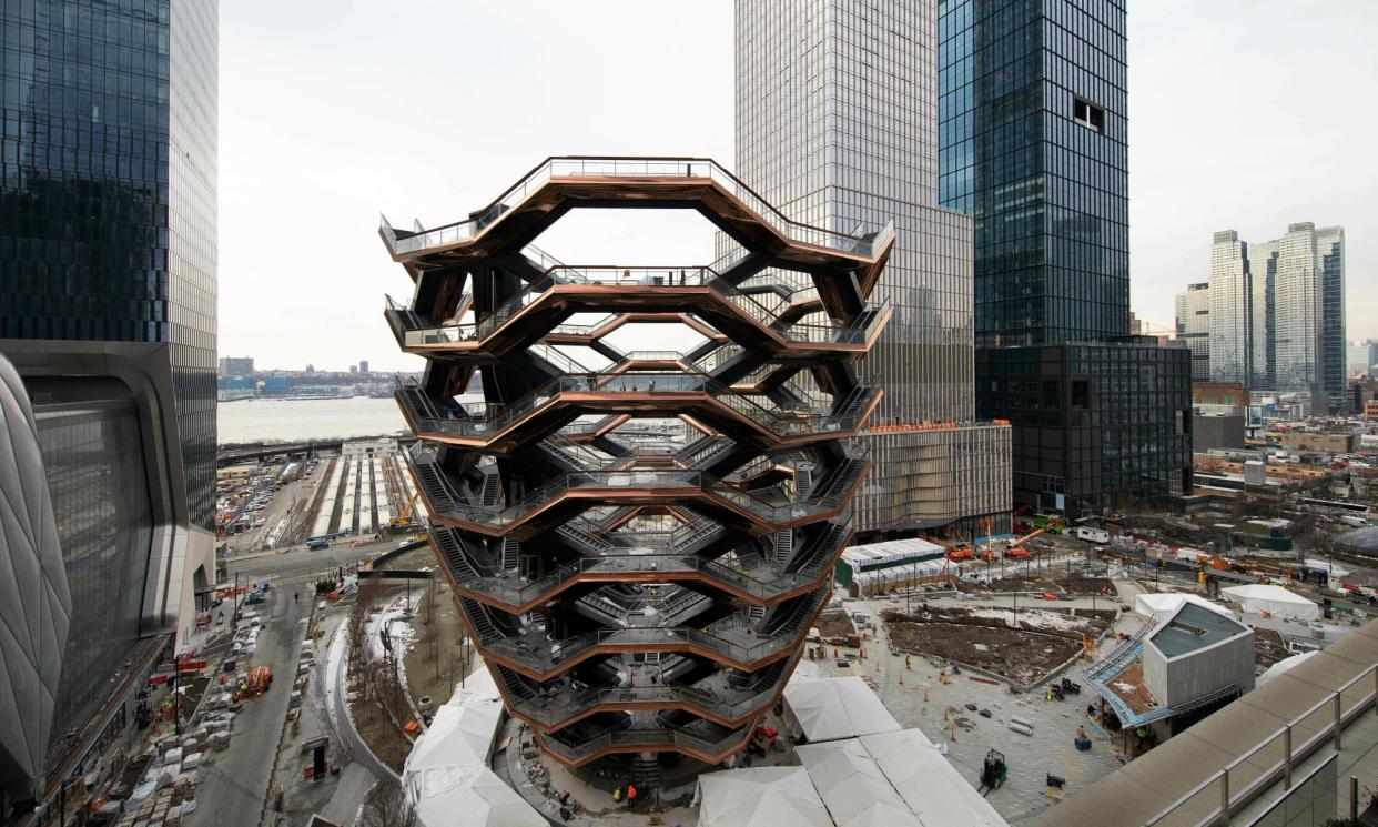 <span>The Vessel, in this 2019 picture.</span><span>Photograph: Mark Lennihan/AP</span>