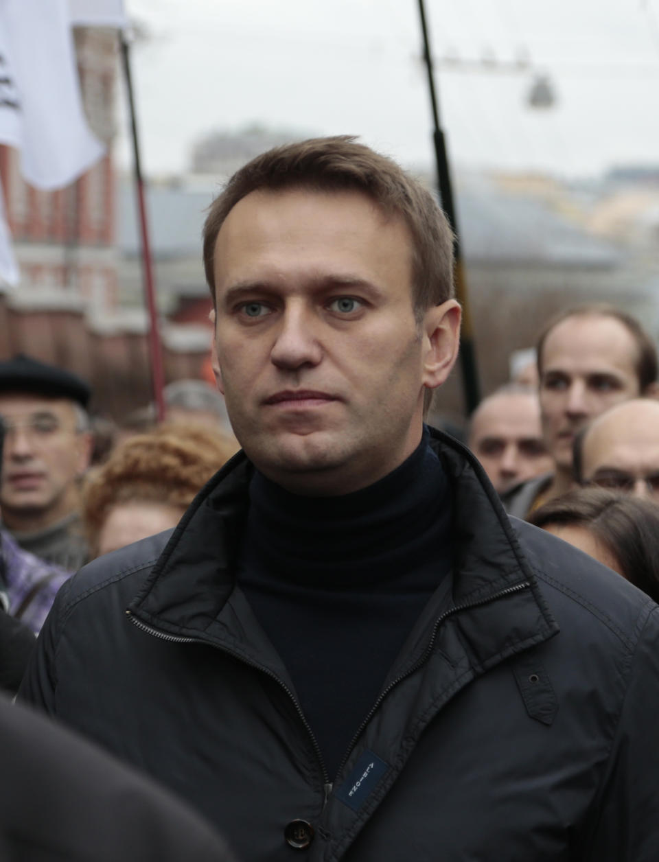 FILE - In this Sunday, Oct. 27, 2013 file photo Russian opposition leader Alexei Navalny takes part in an opposition rally in downtown Moscow. Russia’s anti-corruption campaigner Navalny on Monday, Jan. 27, 2014, launched a website to publish a wide range of data pointing to corruption in Sochi. Russia has spent about $51 billion to deliver the Winter Olympics in Sochi, which run Feb. 7-23. (AP Photo/Ivan Sekretarev, File)