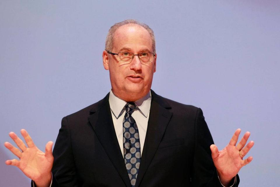 Miami Beach Mayor Dan Gelber gives his 2021 State of the City address at the New World Center on Monday, March 15.