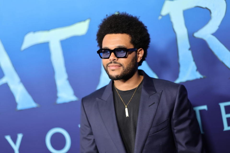 The Weeknd on the red carpet