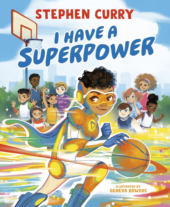 This image released by Penguin Random House shows "I Have a Superpower" by Stephen Curry and illustrated by Geneva Bowers. (Penguin Random House via AP)
