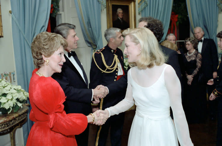 Nancy Reagan and Meryl Streep