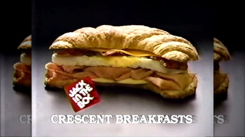 Crescent Breakfast croissant sandwich ad