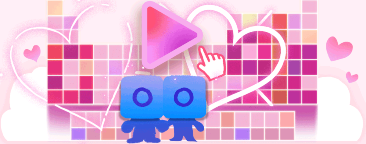 This year's Valentine's Google Doodle  (Google )