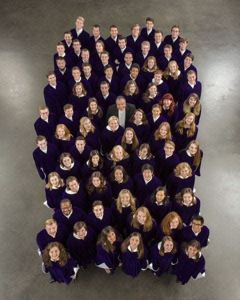 The St. Olaf Choir performs Wednesday at Goshen College's Music Center. Photo provided