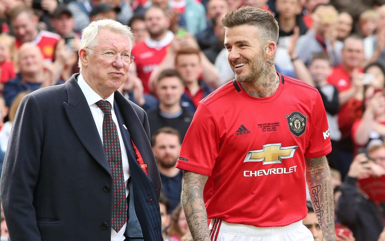 Ferguson led out a United legends side in a charity match to mark the 20th anniversary of the 1999 Champions League triumph - Manchester United