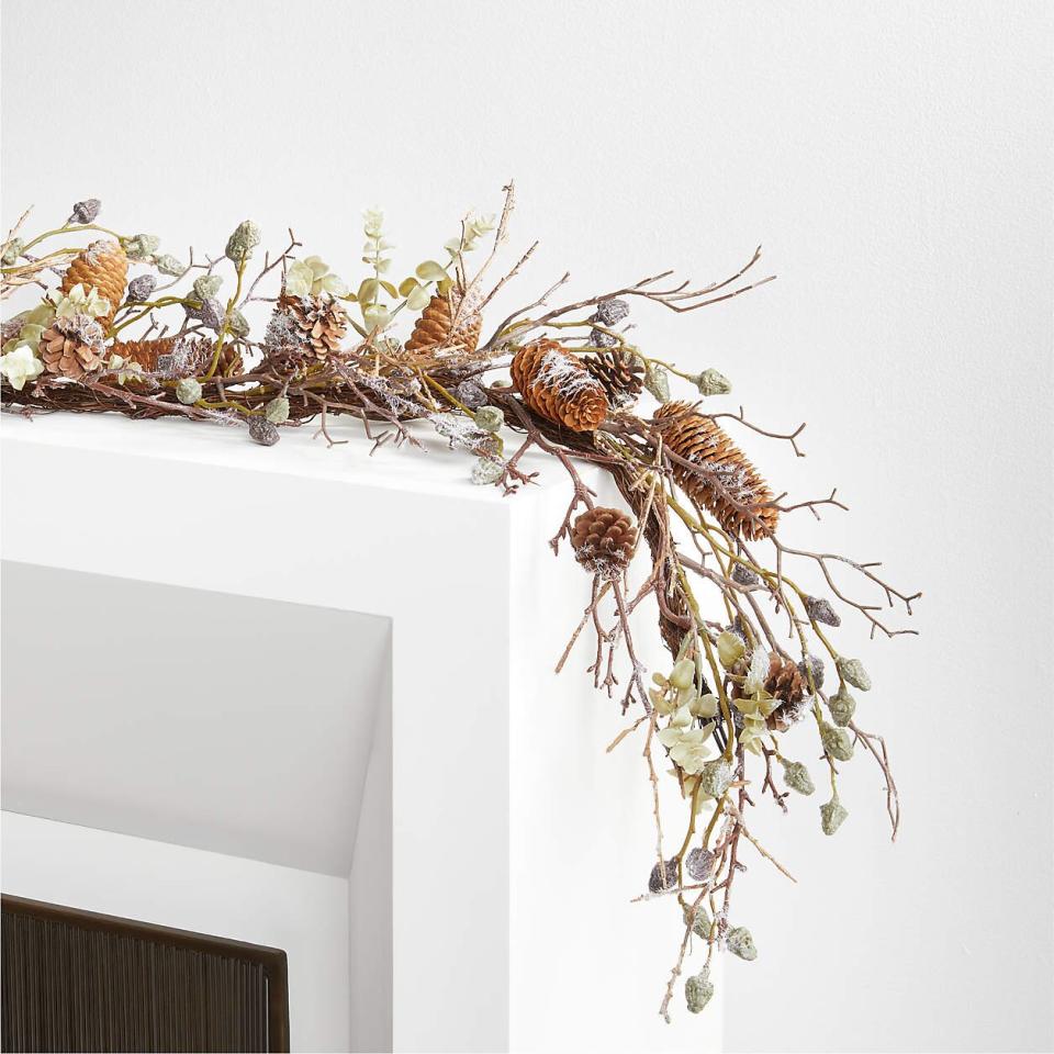 Crate & Barrel Faux Winter Frost Garland