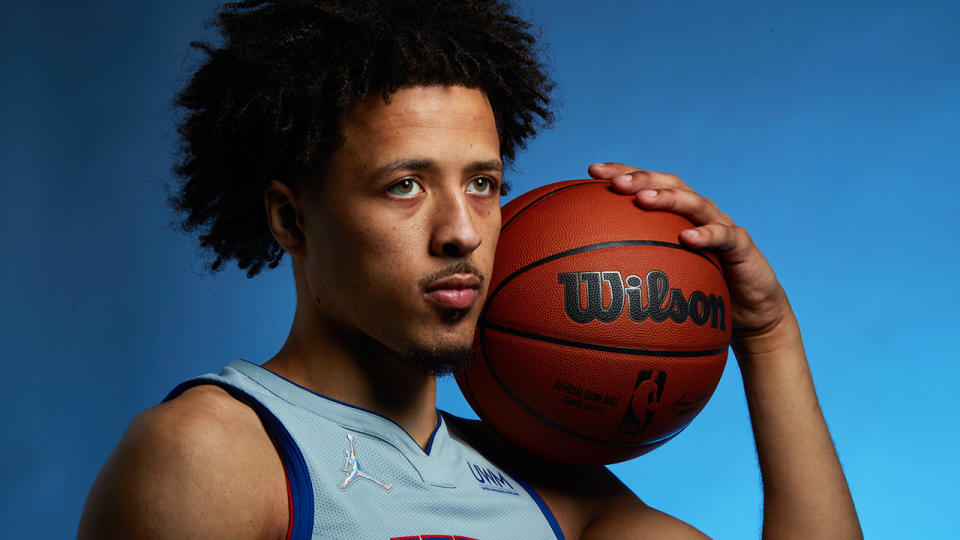 Detroit's Cade Cunningham should get plenty of opportunities for Detroit, making him the best rookie fantasy prospect. (Photo by Michael J. LeBrecht II/NBAE via Getty Images)